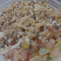 SUSHI SALADE GEROOKTE ZALM  / 200g